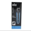 Braun Series 3 Men's Electric Shaver with 3 Flexible Blades, Beard Trimmer Attachment, +5 Comb Attachments, Wet and Dry Razor for Men, 310BT, Blue view 1