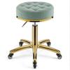 360 Rotating Hydraulic Salon Stool with Leather Cushion, Supports 330 Lbs, Ideal for Spa, Office, and Massage Use view 1