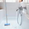 Abaodam Stainless Steel Long Handle Floor Cleaning Brush Wide Tile Scrubbing Brush for Bathroom Outdoor Home Use view 2