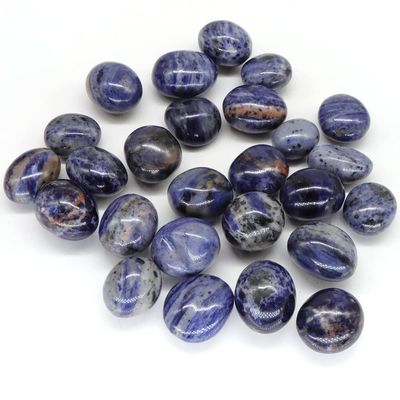 Natural Blue Sodalite Round Crystals Quartz Mineral Specimen Tumbled Stone Bulk Home Aquarium Decoration
