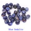 Natural Blue Sodalite Round Crystals Quartz Mineral Specimen Tumbled Stone Bulk Home Aquarium Decoration view 3