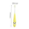 Beaupretty Kids Toothbrush Storage Bucket Soft Bristles Manual Teeth Cleaning Tool for Children 2-12 Years Panda Cartoon Yellow Toddler Toothbrush view 2