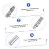 GALPADA Thermometer Clip Temperature Clamp Stainless Steel with High Durability and Fine Workmanship, Creative Appearance for School and Home Laboratory Use view 3