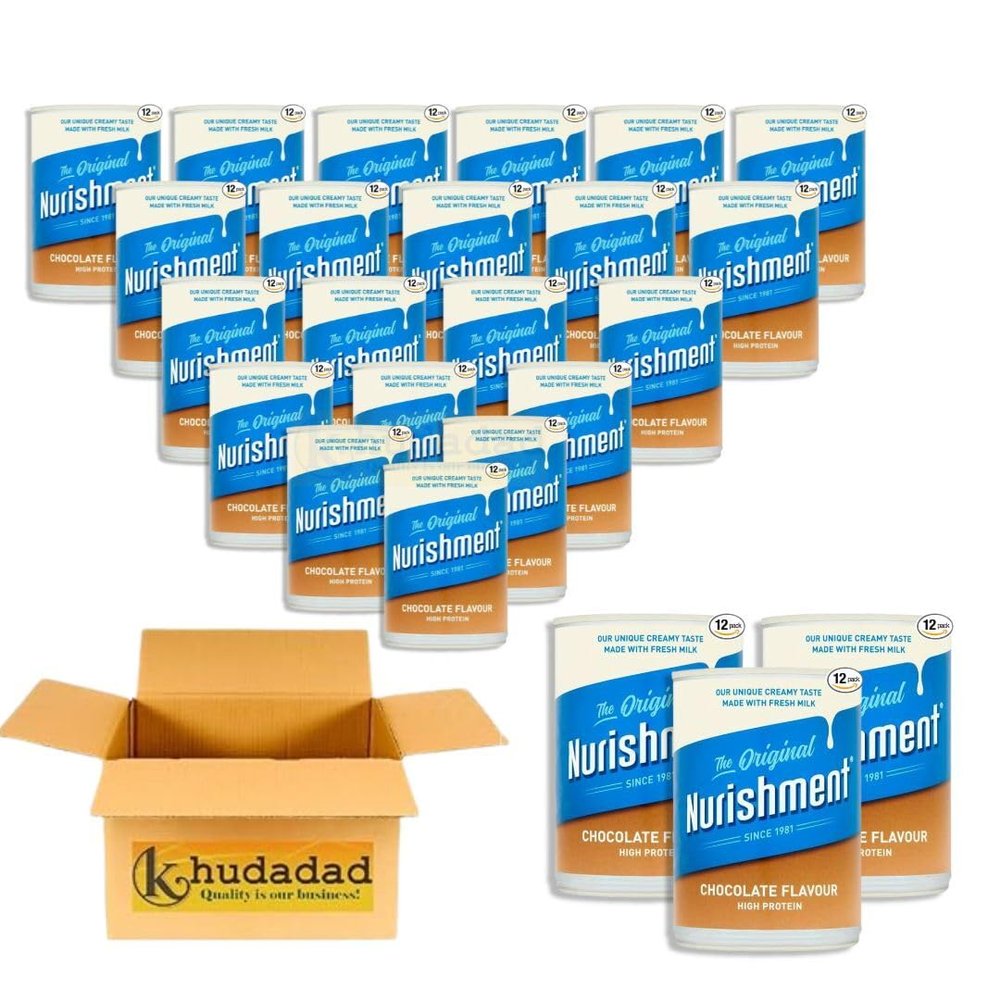 Nourishment The Original Chocolate Flavour 400g Cans - Multi Packs | High Protein Enriched Milk Drink | Creamy & Delicious | Ready to Drink (24x Nourishment Chocolate 400g Cans)