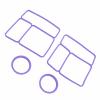 SEAFRONT Omiebox Covered Seal Seals, Airtight Food Container Exchange, [2 pack] Prevents Leaks for School Player Boxes for School Lunch Boxes (Purple) view 1