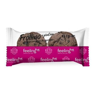 Cocoa Shortbread with Drops Sg + Protein. Pack of 50 g
