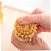 UTHCLO Wooden Scrubbing Brush, and Ceramic Kitchen Dish Scrubber, Non-scratch Cleaning Tool for Washing Dishes, Pots and Pans, 2pcs Household Brush view 4