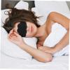 SOPOTUTU Cute Sleeping Eye Mask for Women with Fluffy Pattern Soft Material for Airplane Travel and Night Sleep view 4