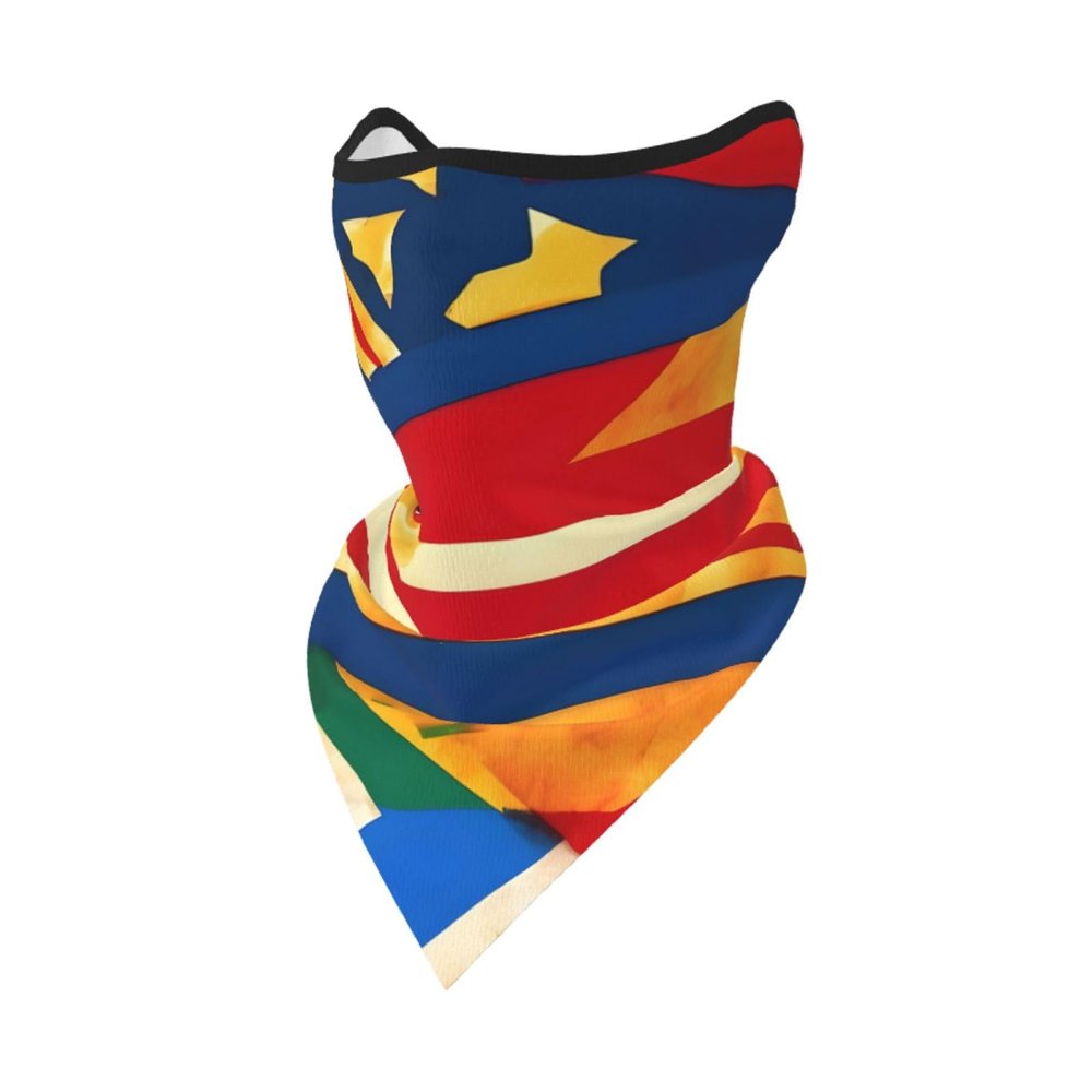 JIUTY Native Hawaiian Flags Face Cover Scarf, Breathable for Running Camping Climbing