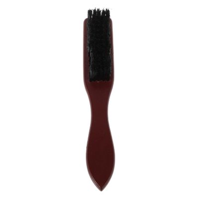Beaupretty Vintage Retro Beard Grooming Brush for Men with Wooden Handle and Nylon Bristles Small Soft Beard Brush for Removing Grime and Scalp Massaging and Styling