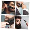 Beaupretty Comb Beard Comb with Small Oval Mirror Keychain Portable Styling for Men view 3