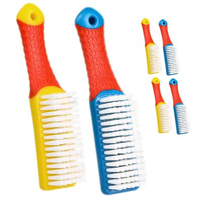PACKOVE Shoe Cleaning Brush Set Great Cleaning Power for Clothes and Shoes 6pcs and Sturdy Bristles with Plastic Handles for Bathroom and Kitchen Use