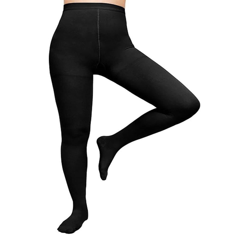 Evolyline Medical Compression Tights for Women & Men 15-20 mmHg, Closed Toe Compression Pantyhose Opaque, Graduated Support Tights Compression Stockings for Varicose Veins, Edema, Flight, Nursing