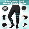 Evolyline Medical Compression Tights for Women & Men 15-20 mmHg, Closed Toe Compression Pantyhose Opaque, Graduated Support Tights Compression Stockings for Varicose Veins, Edema, Flight, Nursing view 3