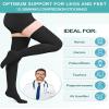 Evolyline Medical Compression Stockings for Women Men 15-20 Mmhg, Thigh High Compression Socks for Women Closed Toe Stockings with Silicone Band, Firm Graduated Support for Varicose Veins, Edema view 3