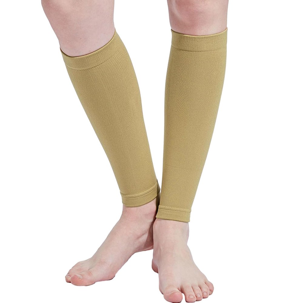 1 Pair Calf Compression Sleeve Leg Sleeve Brace For Shin Splints Relief Footless Compression Socks For Football