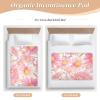 Cartoon Coneflower Peach Gold Potty Training Pee Pad Soft Absorbent Bed Wetting Pads Portable Toddler Bedding Products for Children Adults Pets , 52" L x 34" W almohadilla impermeable para view 4