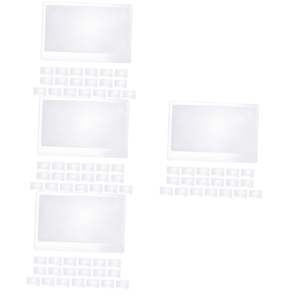 BESTYASH 80pcs Magnifying Lens Credit Card Magnifier Page Magnifier for Reading Reading for Books Magnifying Glass for Seniors Glasses for Eye Care