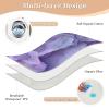 Architectural Design Amethyst Texture Purple Changing Pad Covers Highly Absorbent Pets Potty Training Mat Skin-Friendly Cradle Mattress for Baby Boys Girls, 52" L x 34" W almohadilla view 3
