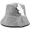 BOJHGO Sauna Hat 2pcs Mens Shower Cap Bucket Hats For Woman Felt Bathroom Supplies Sauna Supply Lightweight Grey Comfortable