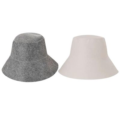 BOJHGO Sauna Hat 2pcs Felt Bathing Cap Anti Heat Lightweight Cap Sauna Hat Cap Skin-friendly Wool Sauna Hat