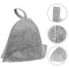 BOJHGO Sauna Hat 2pcs Shower Cap Sauna Absorbent Bath Hat For Felt Bathroom Supplies Comfortable Portable Women Caps view 2