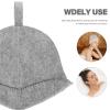 BOJHGO Sauna Hat 2pcs Shower Cap Sauna Absorbent Bath Hat For Felt Bathroom Supplies Comfortable Portable Women Caps view 3