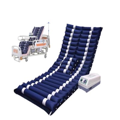 Full Electric Medical Beds 10 Function with Lateral Tilting, Electric Hospital Liftable Bed for Home use with Air Cushion, IV Pole, Quiet Wheelss, Up to 530 LBS,air mattress