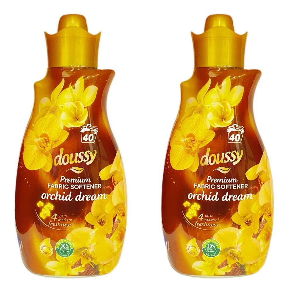 2 Dussy Fabric Softener Orchid Dream | With Essential Oils | 1000mL - 40 Washes Each [TWIN PACK]