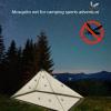 Outdoor Camping Mosquito Net Fly Net Triangle Outdoor Fly Carry Bag Easy to Use for Single Camping view 3