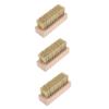 DEARMAMY 3pcs Wooden Handle Cleaning Brush for Shoes Compact Laundry Brush for Clothing for Household Use Random Color view 1