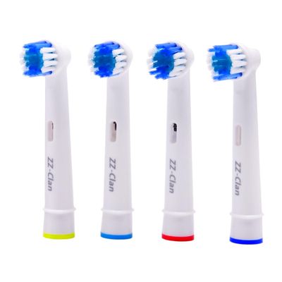 ZZ-Clan - Replacement Toothbrush Heads Compatible with Dontodent Active Young - Best Performance - (4 Brush Heads)
