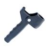 HEATSHAKING Plastic Crutch Handle Grip Support Accessory for Walking Stick Black with Groove Shape Design and Non-slip Surface , Easy to Clean and 22mm Tube Diameter Suitable for Elders view 1