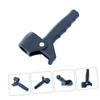 HEATSHAKING Plastic Crutch Handle Grip Support Accessory for Walking Stick Black with Groove Shape Design and Non-slip Surface , Easy to Clean and 22mm Tube Diameter Suitable for Elders view 2