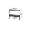 BAZEITFLOW 4pcs Hair Clipper Guards Set with Buckle Limit Design for Precise Measurements, Made of Sturdy Stainless Steel and Abs, for Professional Hairdressing and Everyday Use view 2