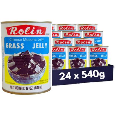 Grass Jelly Mesona Jelly, Ready to Eat, No Sugar Added (24x540g)