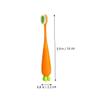 ELAYARD 6pcs Boys and Girls Manual Toothbrush Soft Bristle Carrot Shaped Toothbrushes for Toddlers Lightweight Portable Gentle Gum Massage for Boy Girl Fun Design to Encourage Brushing view 2
