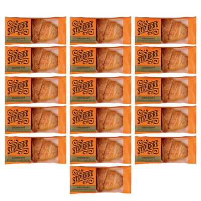 16 x 55g Premium Individually Wrapped Croissants St Pierres (16x55g Individually Wrapped)