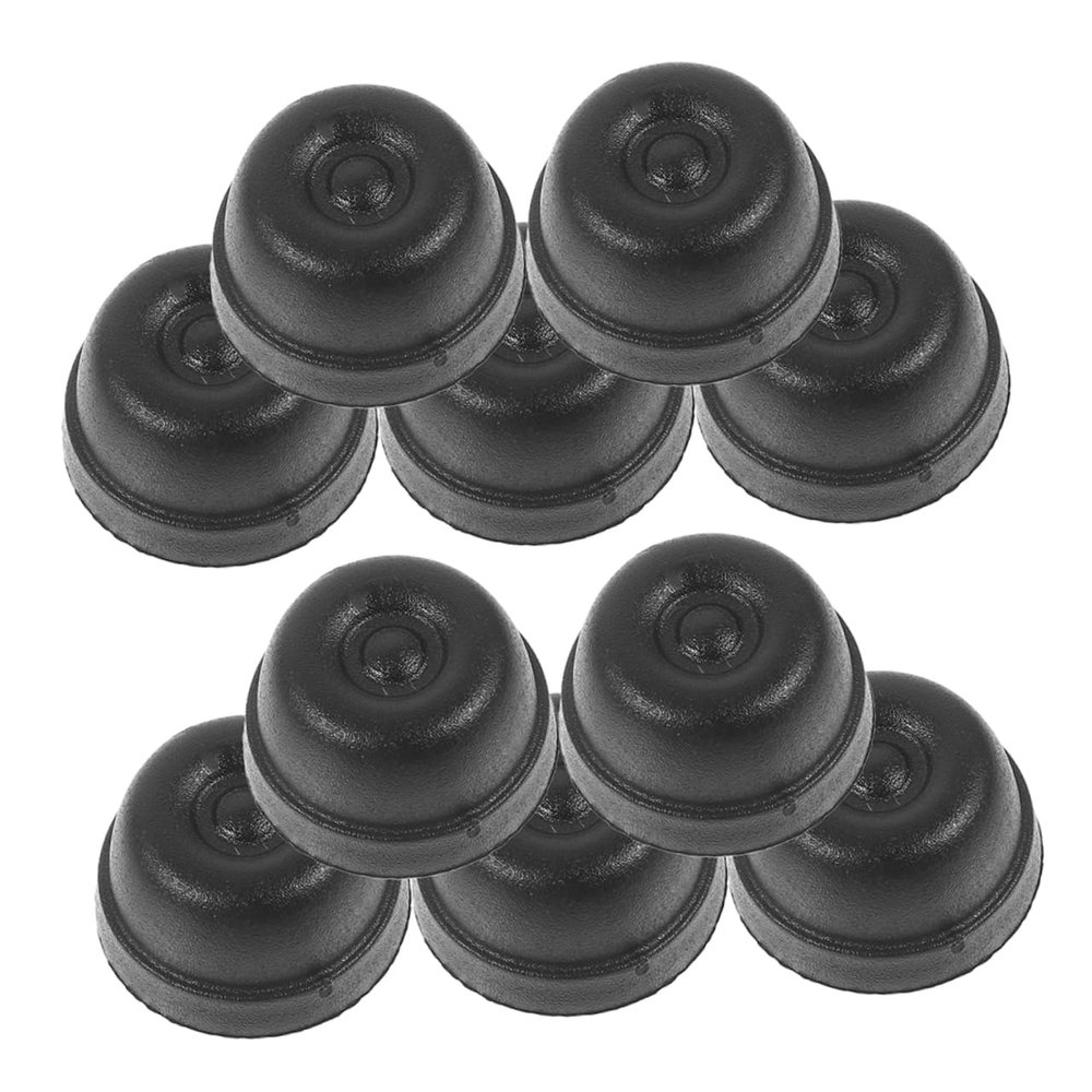 Veemoon 20pcs Replacement Luggage Feet Pads, Black Plastic Bag Feet Studs with Screws, Nuts and Washers, Easy Install Suitcase and Bag Base Fixing Parts