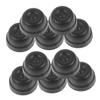 Veemoon 20pcs Replacement Luggage Feet Pads, Black Plastic Bag Feet Studs with Screws, Nuts and Washers, Easy Install Suitcase and Bag Base Fixing Parts view 1