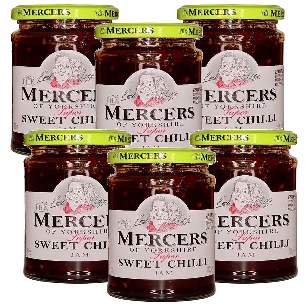 Mercers of Yorkshire - Sweet Chilli Jam - 340g - Pack of 6