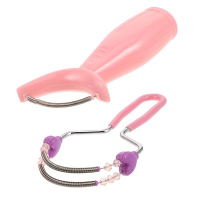 BAZEITFLOW Manual Facial Hair Remover Effective Hair Removal Tool for Women 2pcs Easy to Use and Carry Portable Plastic Epilator for Face