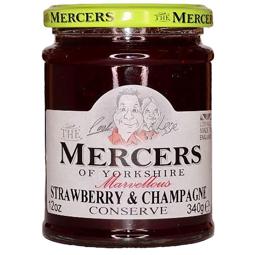 Mercers of Yorkshire - Strawberry & Champagne Conserve - 340g