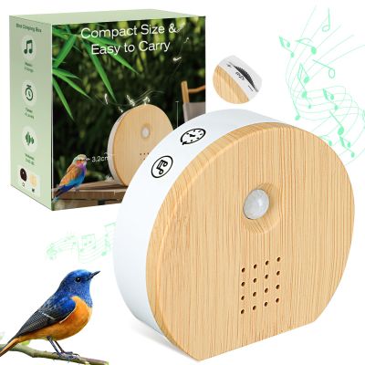 Singing Bird Box Acemall Portable Bird Chirping Box with Motion Sensor & Timer & 9 Soothing Natural Sounds, Birdsong White Noise Sound Therapy for Home, Spa, Toilet, Relaxing and Travel (0-90dB)