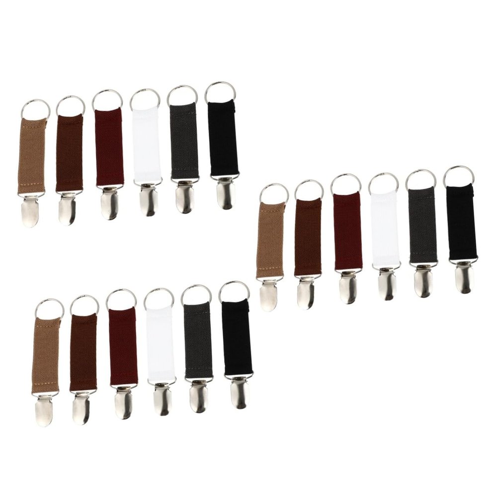 TOVINANNA 18pcs Elastic Travel Hat Clip Portable Elastic Hat Clip for Headband and Holder for Travel Caps