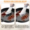 Soap Dispensing Dish Brush with 4 Replacement Heads, Kitchen Dish Wand Handle Scrubber Set, Dishwashing Brush Dispenser for Cleaning Dishes view 3