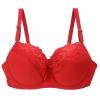 3 Pieces Women's Push up Plus Size Minimiser Bras Full Coverage Lace Bralette Comfit Padded Support Plus Size Bra Sales view 4