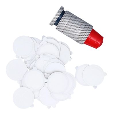 50PCS Reusable Coffee Pods, Aluminum Foil Lids, Compatible with Coffee Makers, Refillable Plastic Capsules for Customize Flavors, Quick Sealing