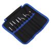 9pcs Antistatic Tweezers Set, Stainless Steel Repair Tools with Storage Bag, for Electronics, Jewelry, Laboratory Work view 3