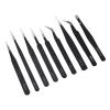 9pcs Antistatic Tweezers Set, Stainless Steel Repair Tools with Storage Bag, for Electronics, Jewelry, Laboratory Work view 4